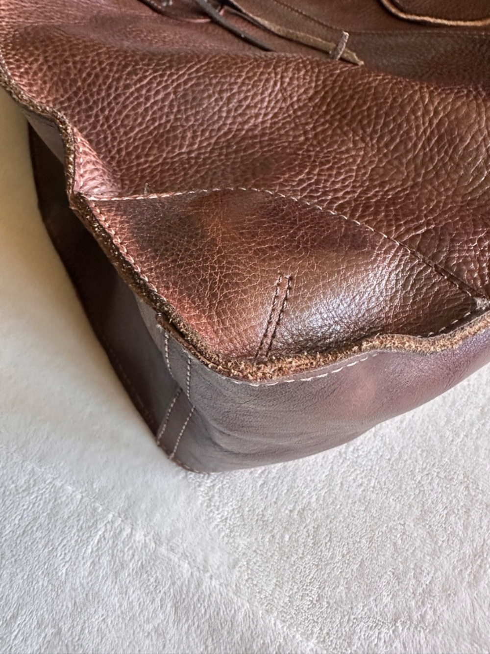 BED|STU Bruna Leather Tote - Teak Rustic Brown - Picture 8 of 11